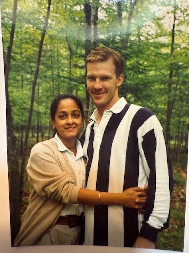 The author and Gerrit. "This was early in our dating," she writes.