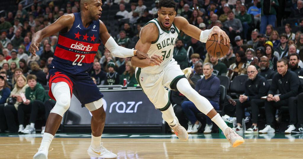 McCollum's jumper in final seconds leads Wizards to a 114-113 win over the Bucks | News