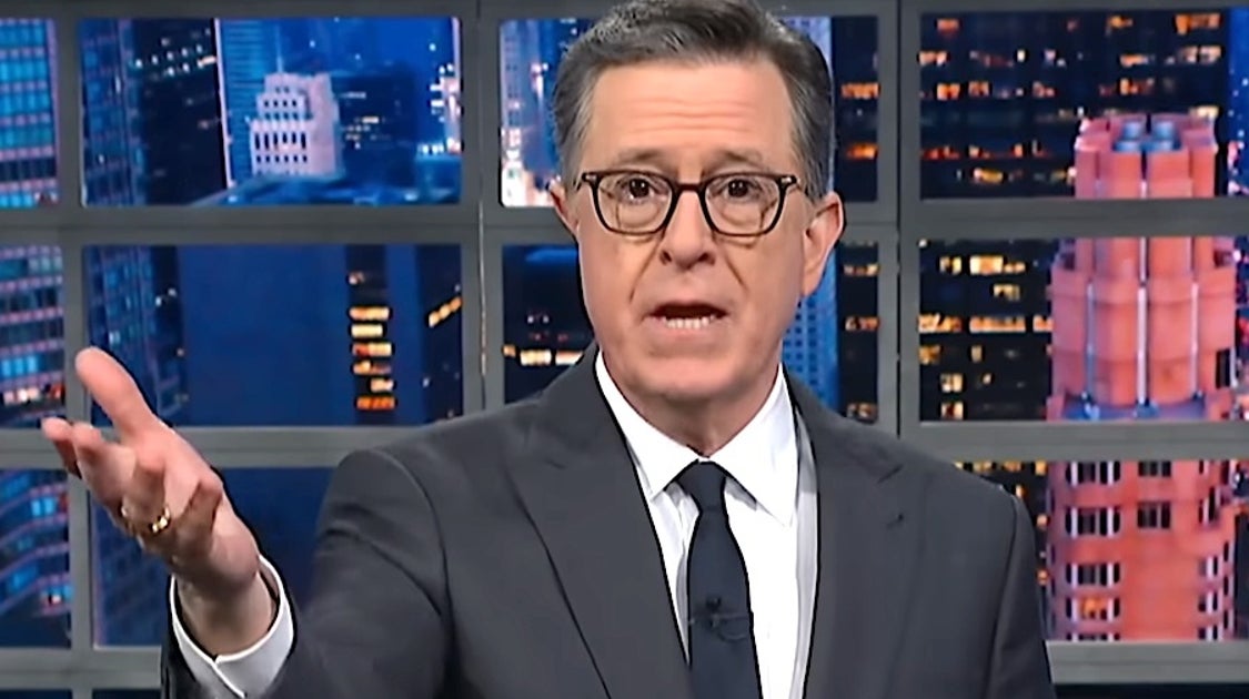 Stephen Colbert Brings Down The House With 2 Words For Trump Admin