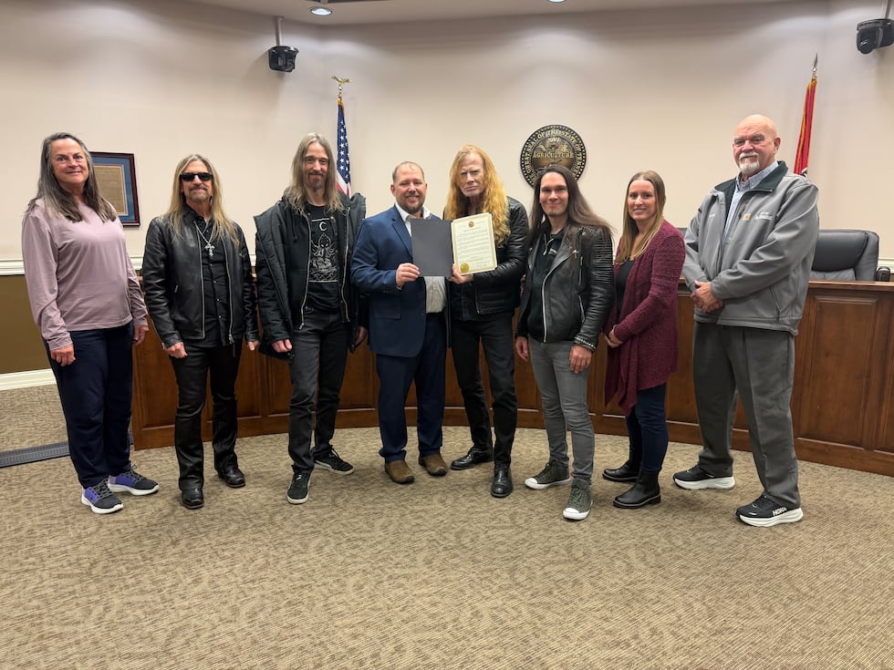 ‘Megadeath Day.’ Middle TN city honors heavy metal band in January