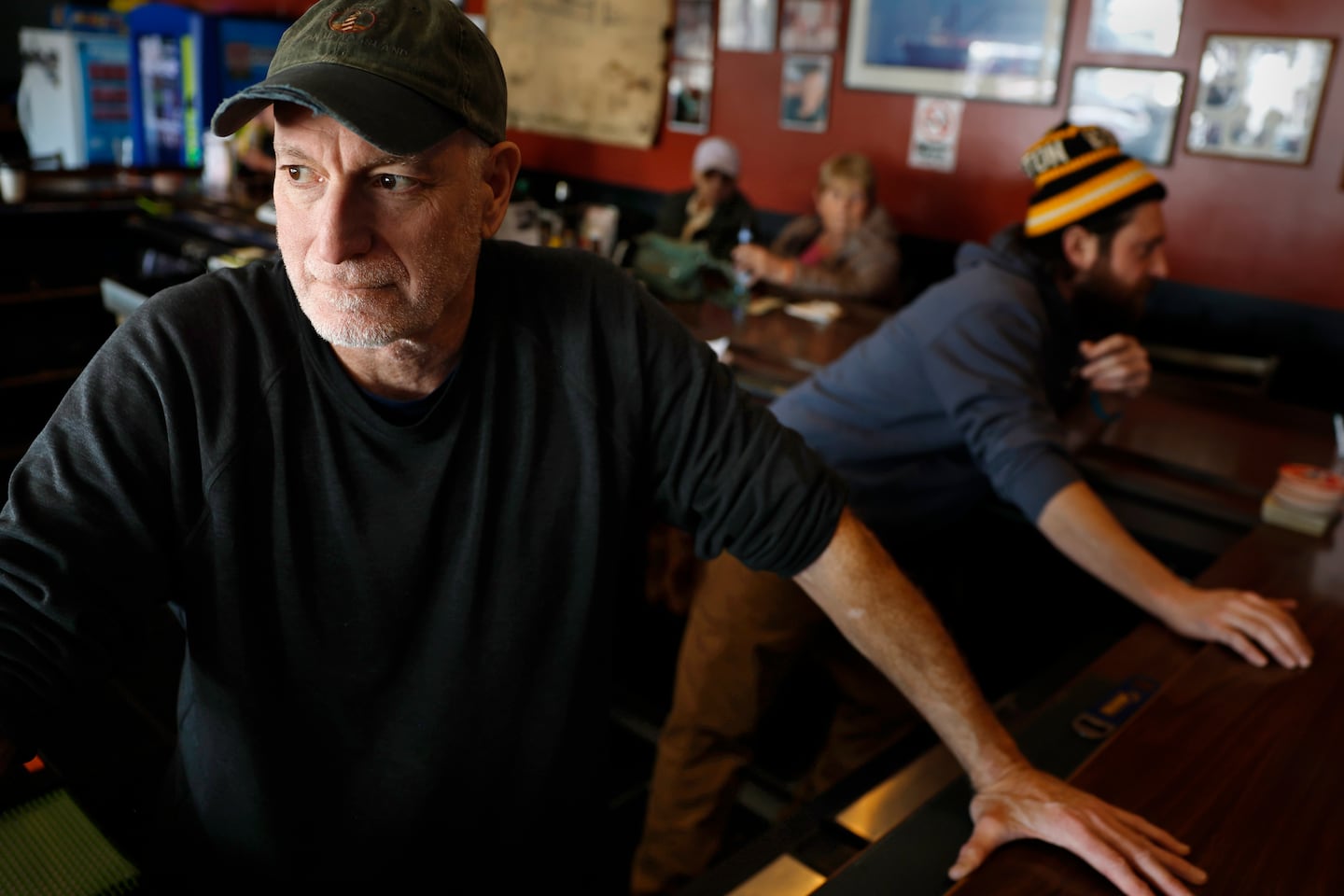 Gregg Sousa, owner of the Crow's Nest in Gloucester, discussed the crew of the Lily Jean, which was lost at sea. 