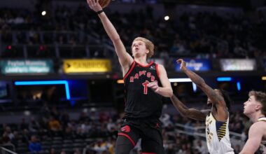 Toronto Raptors forward Gradey Dick trying to improve his shooting with better defence