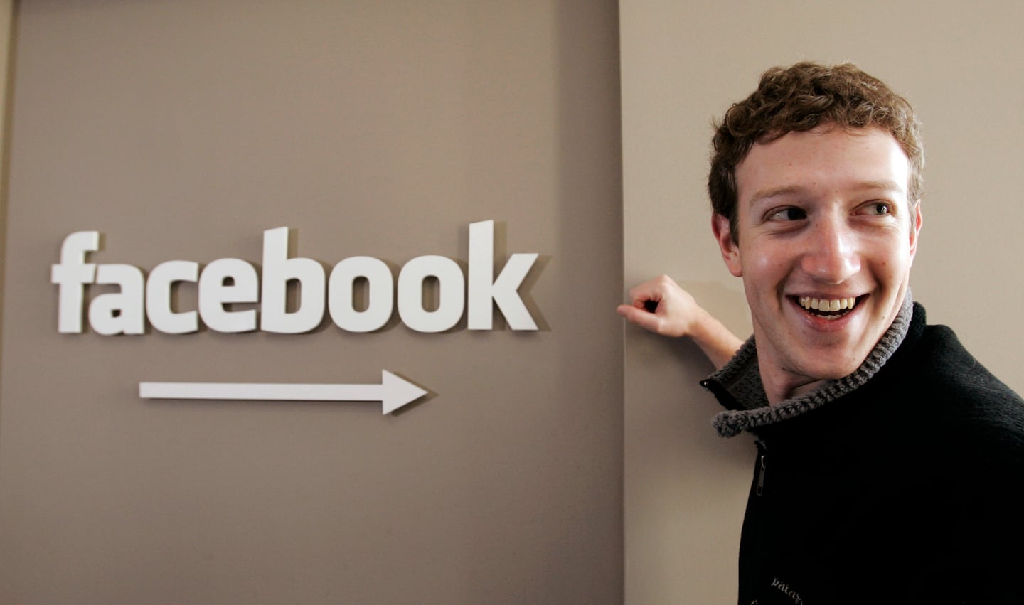 Facebook founder Mark Zuckerberg at Facebook headquarters in Palo Alto, Calif., on Feb. 5, 2007.
