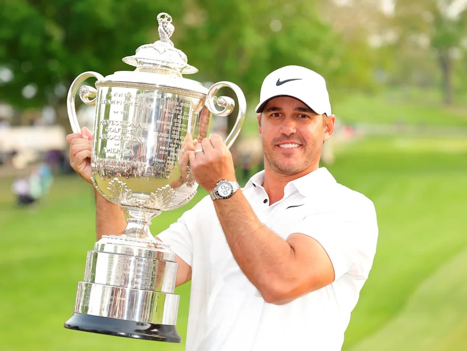 Koepka after winning the 2023 PGA Championship as a Liv Golf player (Getty Images)