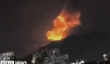 Trump orders strikes on Caracas, BBC's US partner says, as Venezuela declares national emergency