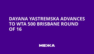 Dayana Yastremska Advances to WTA 500 Brisbane Round of 16 | Ukraine news