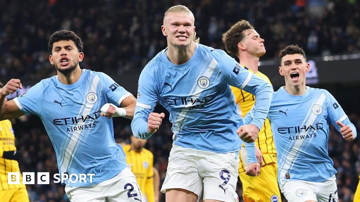 Man City 1-1 Brighton: Erling Haaland scores 150th goal for club