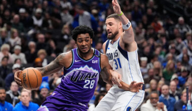 Thompson scores 23 points, including the 17,000th of his career, as Mavericks beat the Jazz 138-120