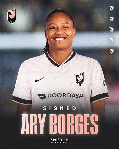 Angel City Football Club Signs Brazilian International Ary Borges