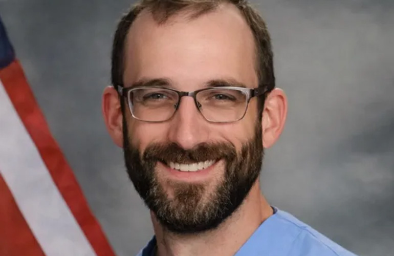 A photo of Alex Pretti, the 37-year-old intensive care unit nurse who worked at a Veterans Administration hospital and was killed by federal agents in Minneapolis on Jan. 24, 2026.