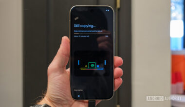 Android Switch in process on Pixel