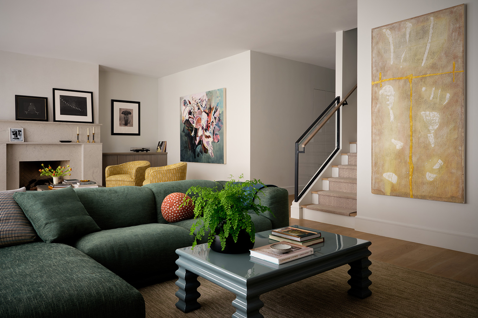 open concept living room