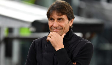 TURIN, ITALY - JANUARY 25: Antonio Conte, Head Coach of SSC Napoli, looks on prior to the Serie A match between Juventus FC and SSC Napoli at Juventus Stadium on January 25, 2026 in Turin, Italy. (Photo by Valerio Pennicino/Getty Images)