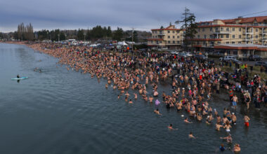 New Year's Day polar bear dip didn't break the Guinness World Record