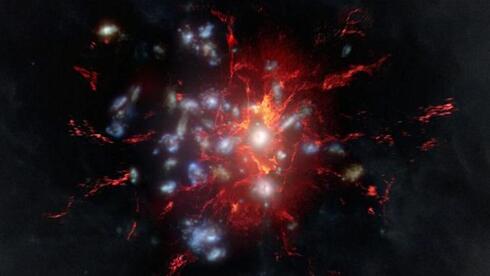 Astronomers discover rare galaxy cluster from dawn of universe