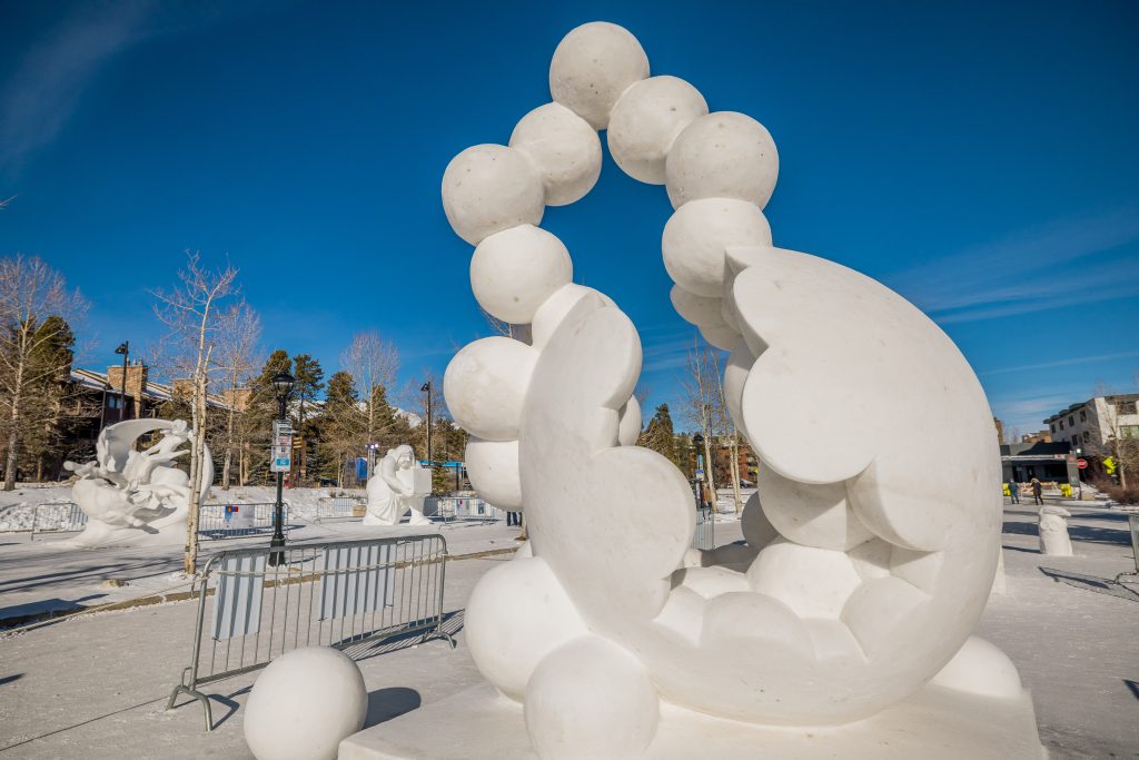 Team Republic of Korea takes home gold at the 2026 Breckenridge International Snow Sculpture Championships
