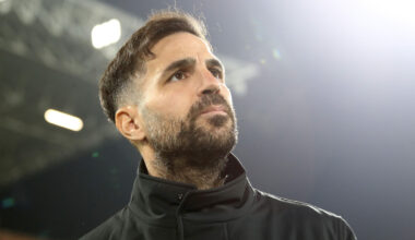 COMO, ITALY - JANUARY 15: Como 1907 coach Cesc Fabregas looks on during the Serie A match between Como 1907 and AC Milan at Giuseppe Sinigaglia Stadium on January 15, 2026 in Como, Italy. (Photo by Marco Luzzani/Getty Images)