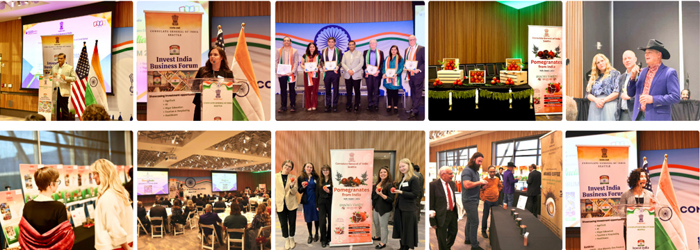 Invest India Business Forum in Seattle showcases Indian Pomegranates, Araku Coffee — The Indian Panorama
