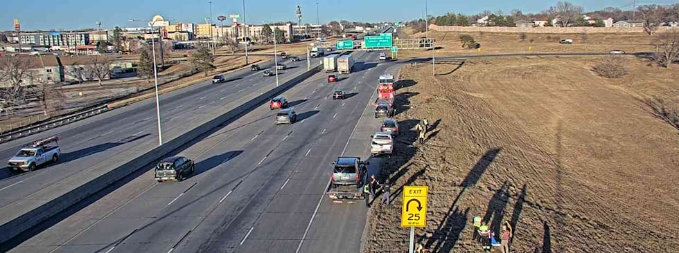 One dog was injured and another is missing following a crash in north Lincoln Wednesday...