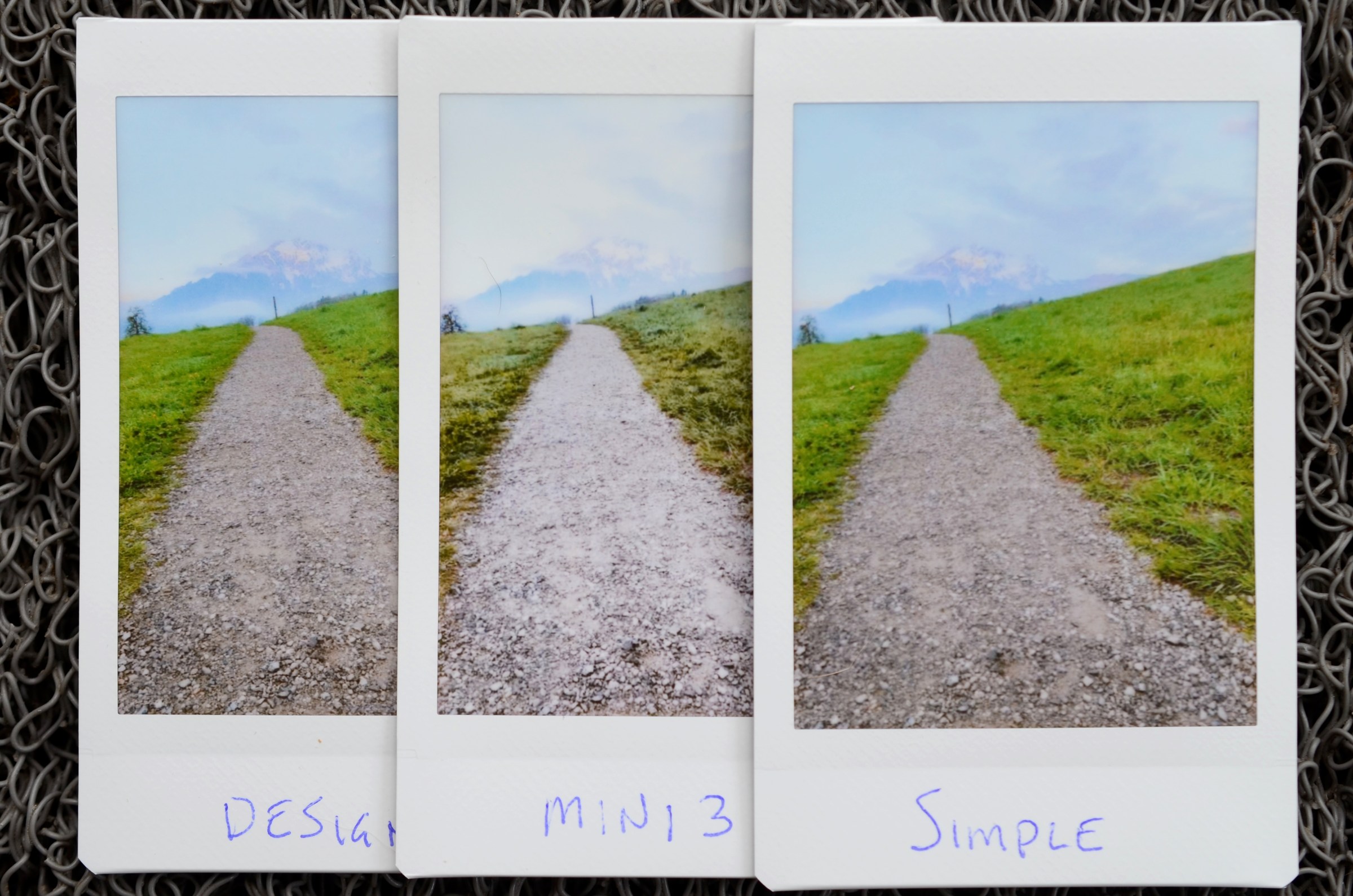 Link+ Design mode (left), Mini Link 3 (center), Link+ Simple mode (right).