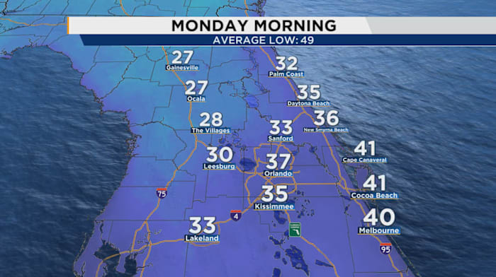 Cold front brings rain, wind, then freezing temps