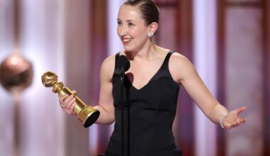 Adolescence Star Erin Doherty Curses in 2026 Golden Globes Acceptance Speech