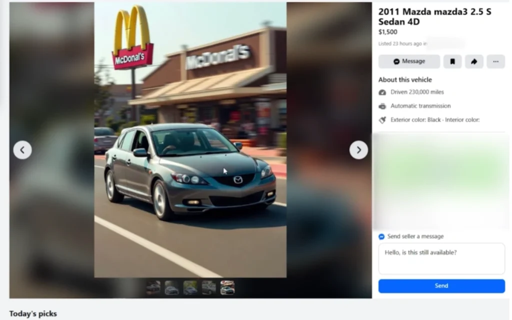 AI Facebook Marketplace ads have reached a new level, and one New Jersey man discovered that while buying a used car that looked almost too fake to be real.