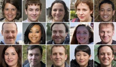 AI fake faces and some real ones