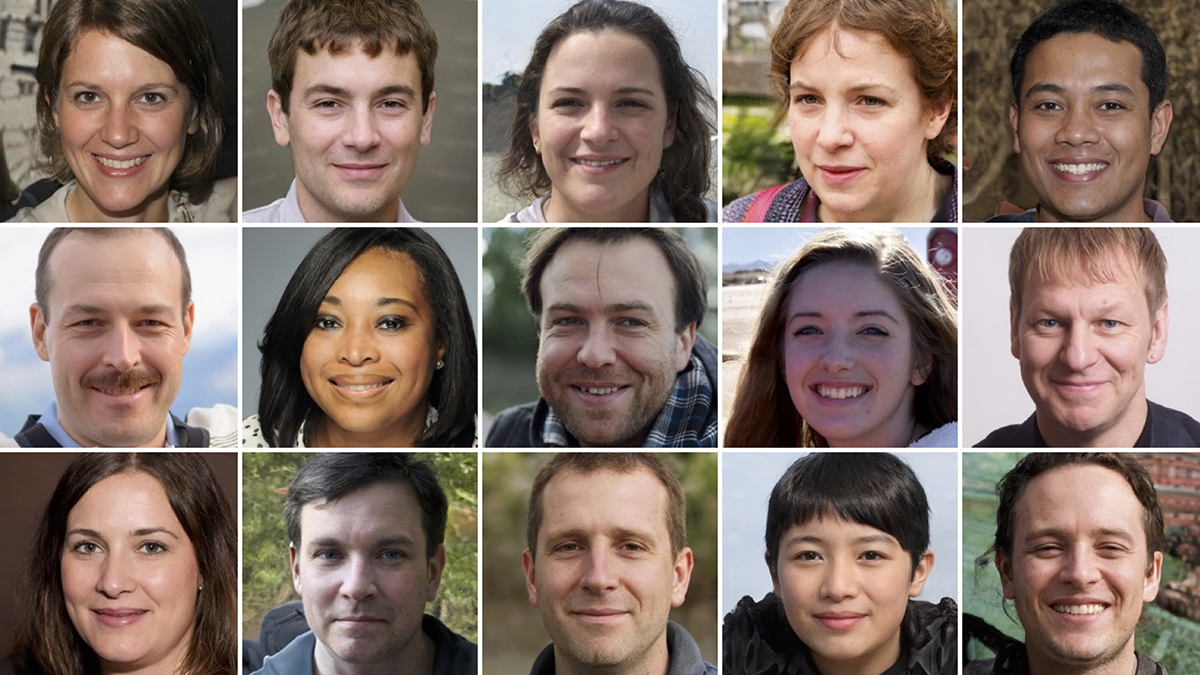 AI fake faces and some real ones