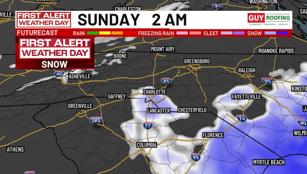 WBTV First Alert Weather Team tracks weekend snowstorm on Jan. 31, 2026