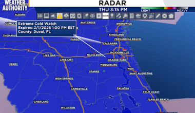 Extreme Cold Watch, a first for the greater Jacksonville area