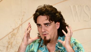 Palmer Luckey, founder of Oculus and Anduril Industries, speaks during The Wall Street Journal's WSJ Tech Live conference in Laguna Beach, California on October 16, 2023. (Photo by PATRICK T. FALLON/AFP via Getty Images)