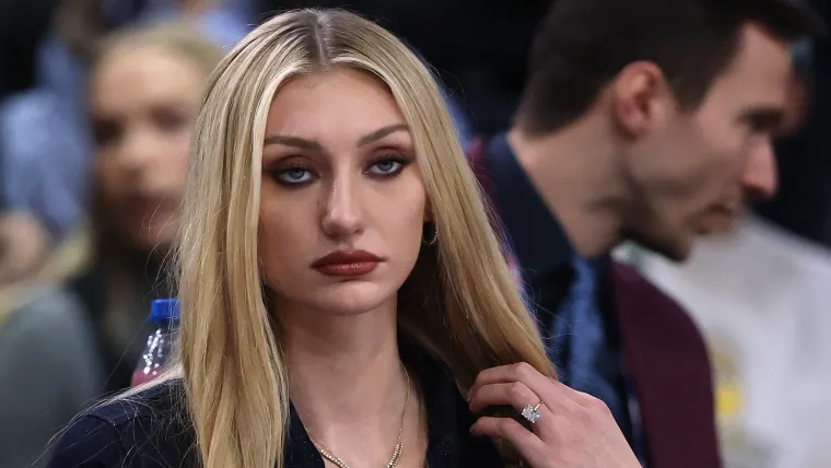 Cameron Brink rocks beaded crop top tunnel fit at Unrivaled Breeze game image