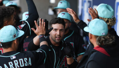 Ryan Waldschmidt #21 of the Arizona Diamondbacks...