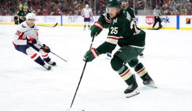 Wild’s Jonas Brodin week to week with lower-body injury, potentially endangering Olympics availability