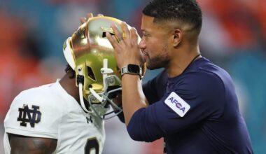 Marcus Freeman addresses NFL interest in first media appearance since Notre Dame’s CFP snub