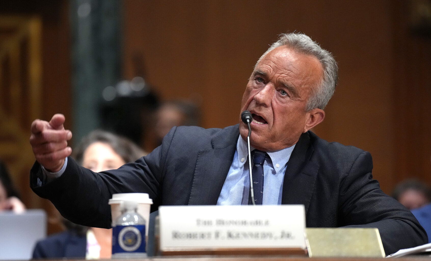 Health and Human Services Secretary Robert Kennedy Jr. testifies before the Senate Finance Committee. (Photo by Andrew Harnik/Getty Images)