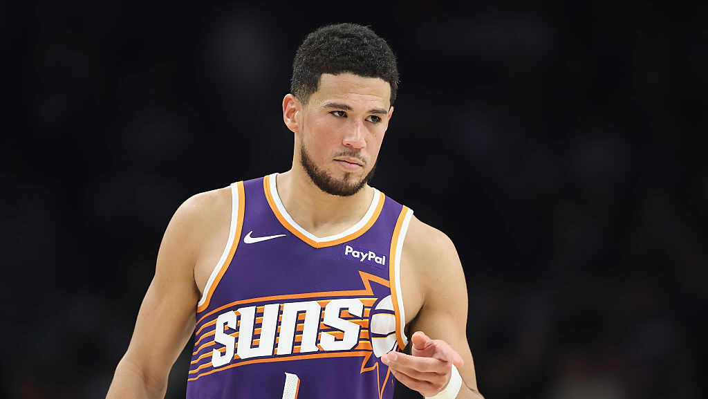 Suns guard Devin Booker...