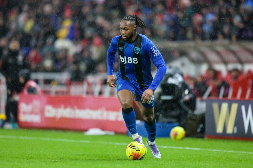 Antoine Semenyo in action during Sunderland v Bournemouth - Premier League