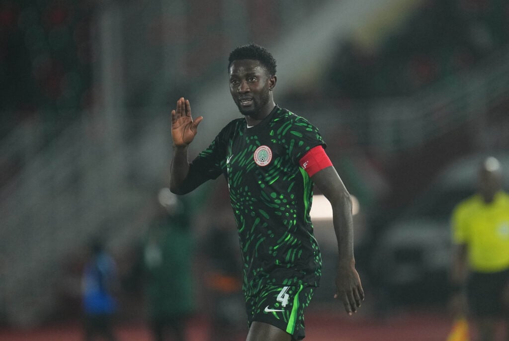 Wilfried Ndidi in action for Nigeria.