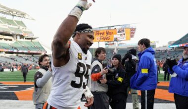 Myles Garrett Celebrates With Family After Breaking NFL Sack Record