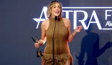 Sharon Stone Talks Taylor Swift, ‘Basic Instinct’ in F-Bomb-Filled Speech