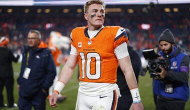 Broncos QB Bo Nix out for season after breaking ankle bone vs. Bills