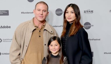 PARK CITY, UTAH - JANUARY 23: (L-R) Channing Tatum, Mason Reeves, and Gemma Chan attend the "Josephine" Premiere during the 2026 Sundance Film Festival at Eccles Center Theater on January 23, 2026 in Park City, Utah. (Photo by Neilson Barnard/Getty Images)