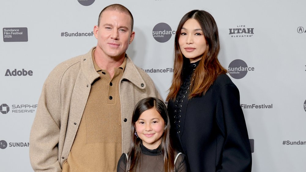 PARK CITY, UTAH - JANUARY 23: (L-R) Channing Tatum, Mason Reeves, and Gemma Chan attend the "Josephine" Premiere during the 2026 Sundance Film Festival at Eccles Center Theater on January 23, 2026 in Park City, Utah. (Photo by Neilson Barnard/Getty Images)