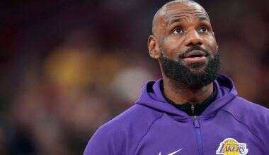 LeBron James sheds tears during Cavaliers’ tribute video in potential farewell