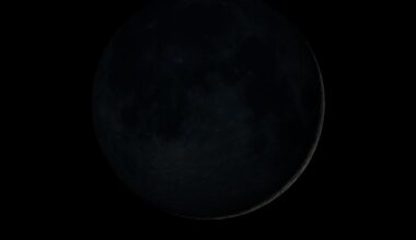 You can't see a black moon but this image shows a very slim crescent of a slightly illuminated moon visible in the days following a black moon.