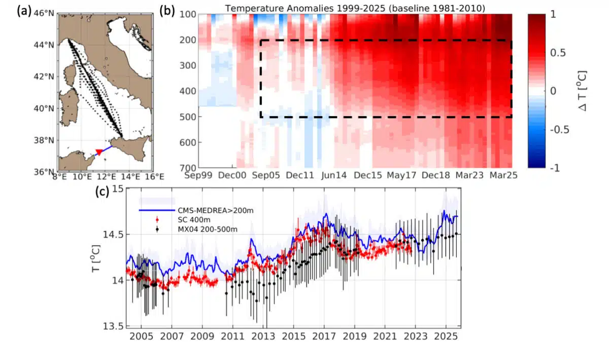 Graphs Showing Sea Surface Temperature Anomalies From 1999 To 2025