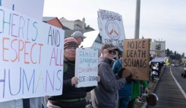 ‘Stop ICE murders, violence and cruelty’ protest in Astoria draws 150