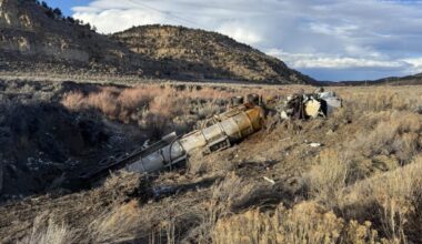 Crude oil spills into West Douglas Creek following tanker accident